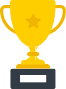 Vector image of a gold trophy