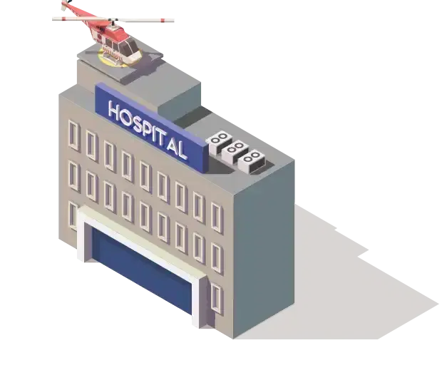 hospital building vector image